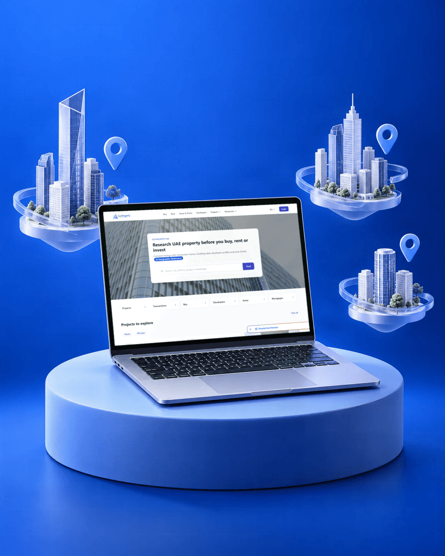GetProperty.ae - рынок недвижимости ОАЭ: обложка кейса